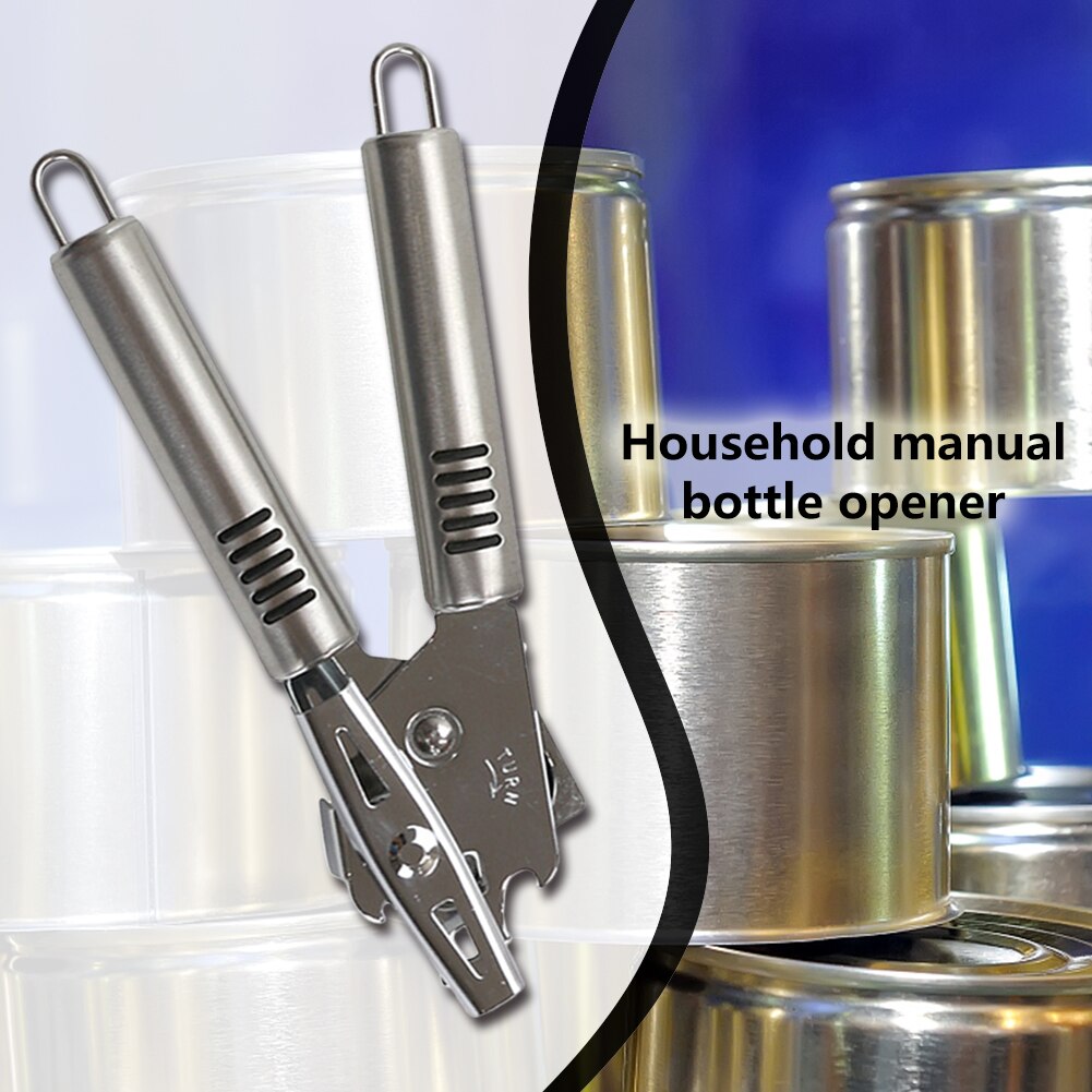 Rvs Professionele Tin Handleiding Blikopener Ambachtelijke Bier Grip Opener Blikjes Flesopener Keuken Gadgets Multifunctionele