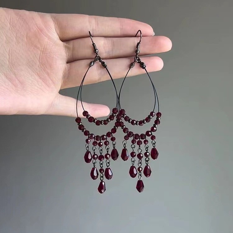 Boucles d'oreilles à pampilles papillon pour femmes, Style forêt, longues fleurs douces, tempérament Super féerique, décorations exquises