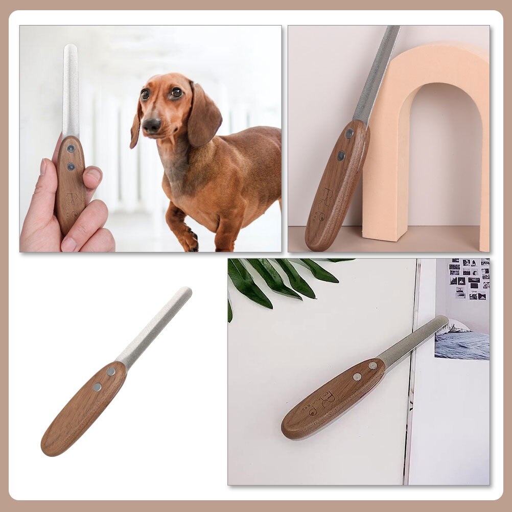 Double Side Kat Nagelvijl Hout Nagelvijl Draagbare Nagelvijl Huishoudelijke Pet Nail Trim Supply