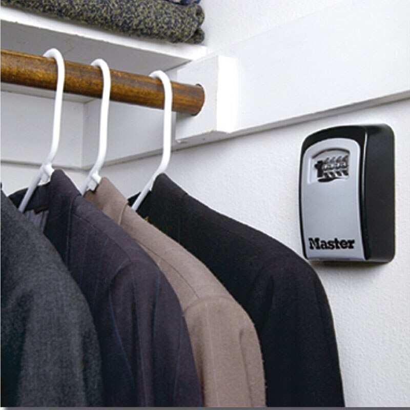 Master Lock Key Lock Box Wall Mounted Key Safe Box Weatherproof 4 Digit Combination Keys Storage Lock Boxes for Indoor Outdoor