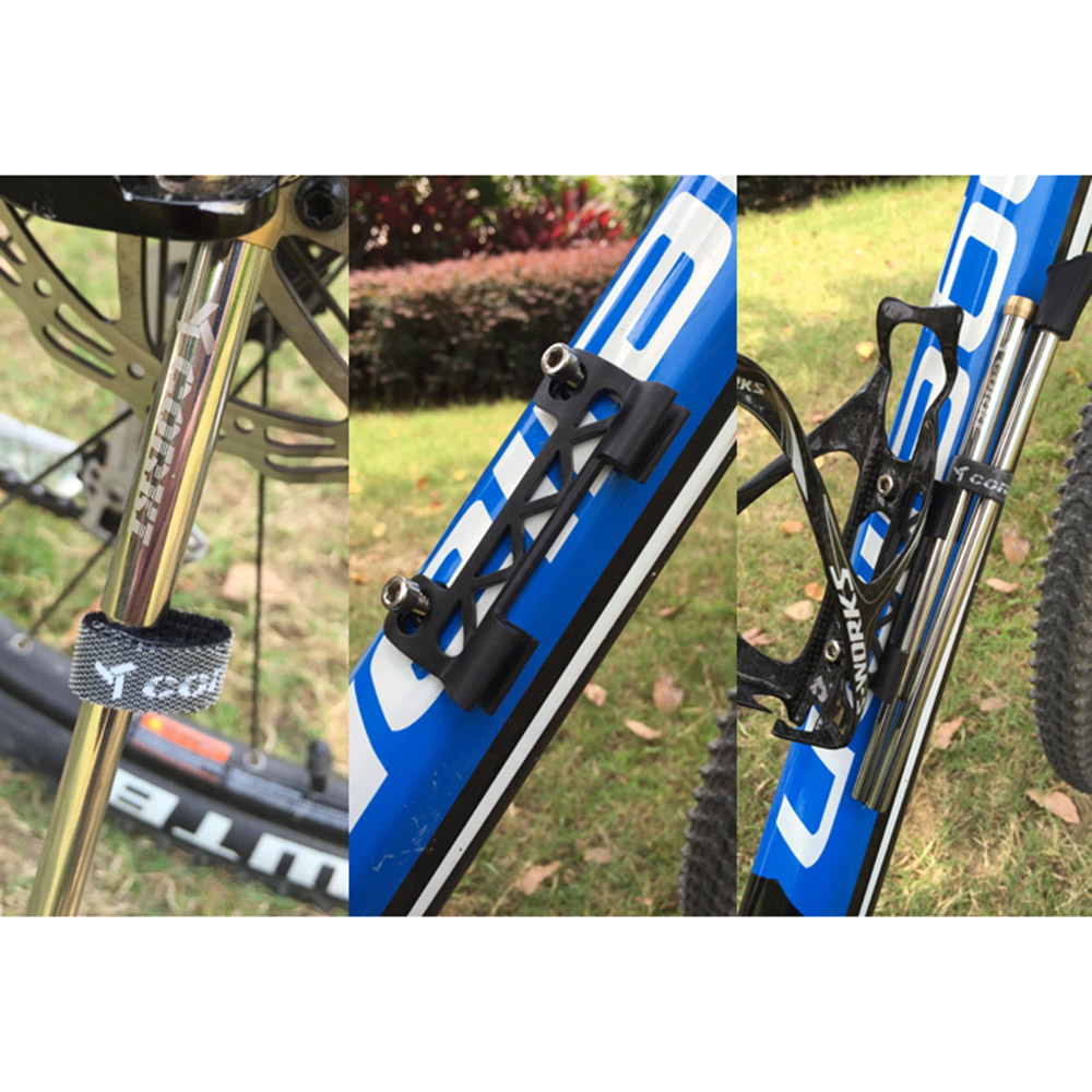 Kohlenstoff MTB Rennrad Parkplatz Gestelle Ständer Seite Stehen 9mm 12mm 15mm passen 26 &quot;27.5&quot; 700c Fahrrad trete stehen QR 45g Utralight