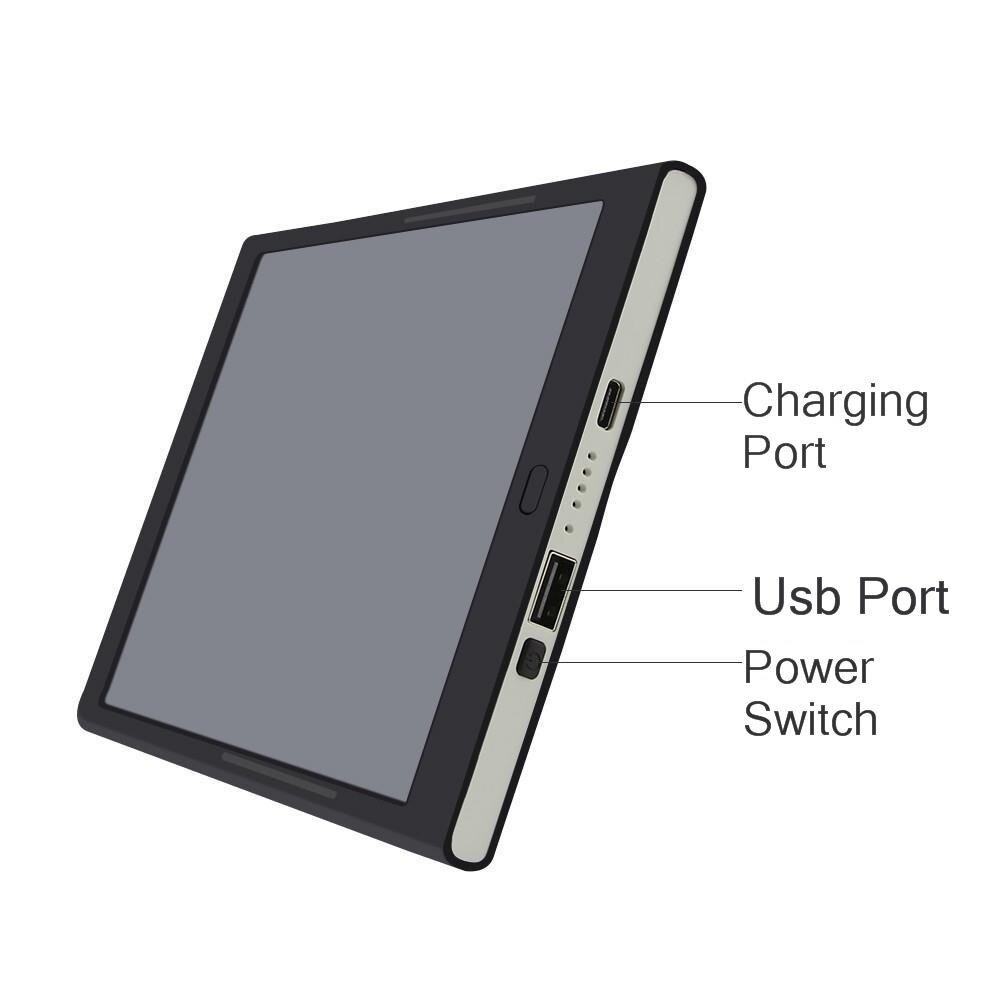 Tablet com caneta para assinatura de desenho digital, 8in, desenho, tablet, carregamento sem fio, 8000ma, mesa lcd inteligente para celular