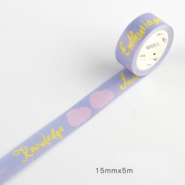 5 M filles Monologue série mignon Washi ruban de masquage Journal fournitures Scrapbooking papier stationnaire: 4