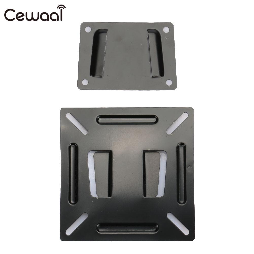 TV Wall Stand Computer 12 - 24 Inch Sturdy TV Mount Flat Panel TV LED Steel PC Screen LCD Bracket Black tv screen 24 inch tv sta