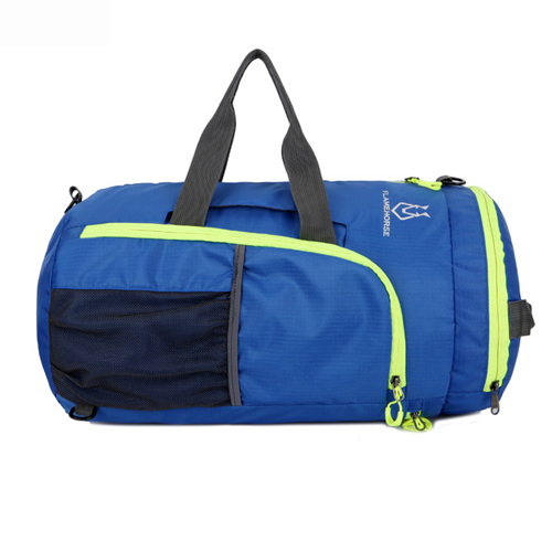 Foldable Sport Bag Polyester Gym Bag For Men Women Pink With Compartments Waterproof Backpack Outdoor Fitness Traveling 20L: blue