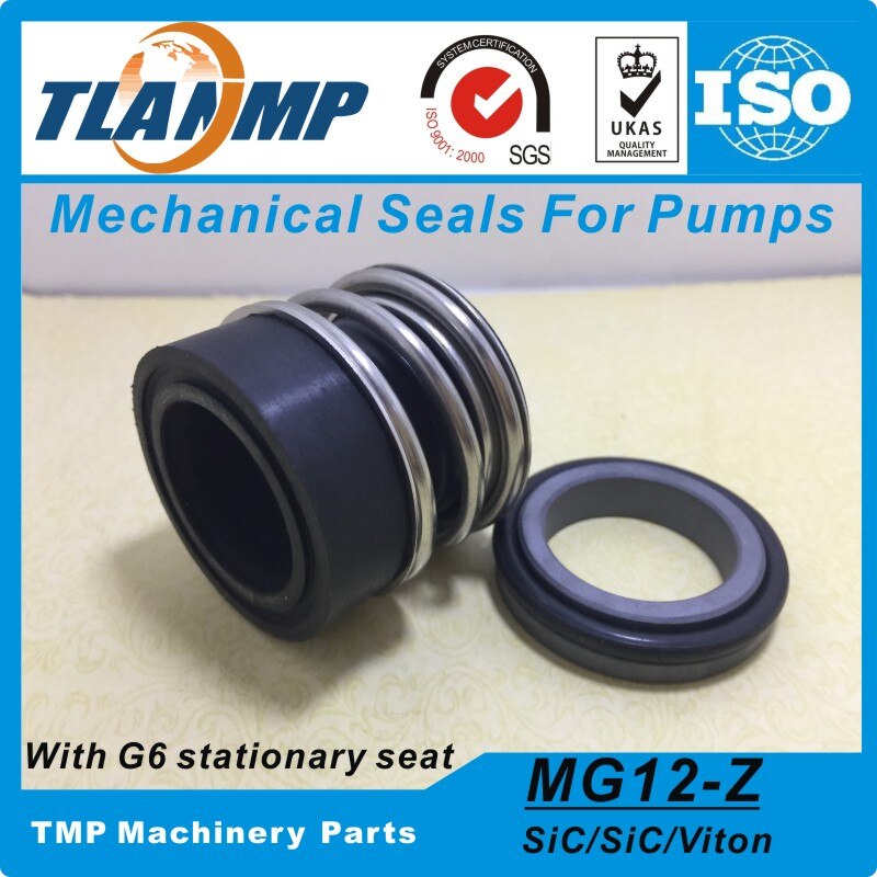 MG12-24 , MG12/24-G6 , MG12/24-Z Burgmann TLANMP Mechanical Seals with G6 Stationary Seat (Material:SiC/SiC/VIT Q1Q1VGG)