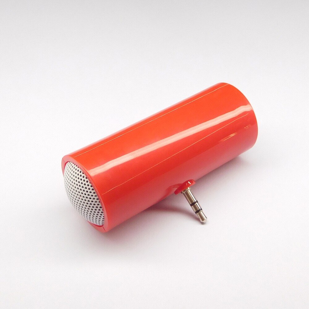 Stereo Speaker MP3 Player Versterker Luidspreker Voor Slimme Mobiele Telefoon Iphone Ipod, MP3 Met 3.5 Mm Connector: Rood