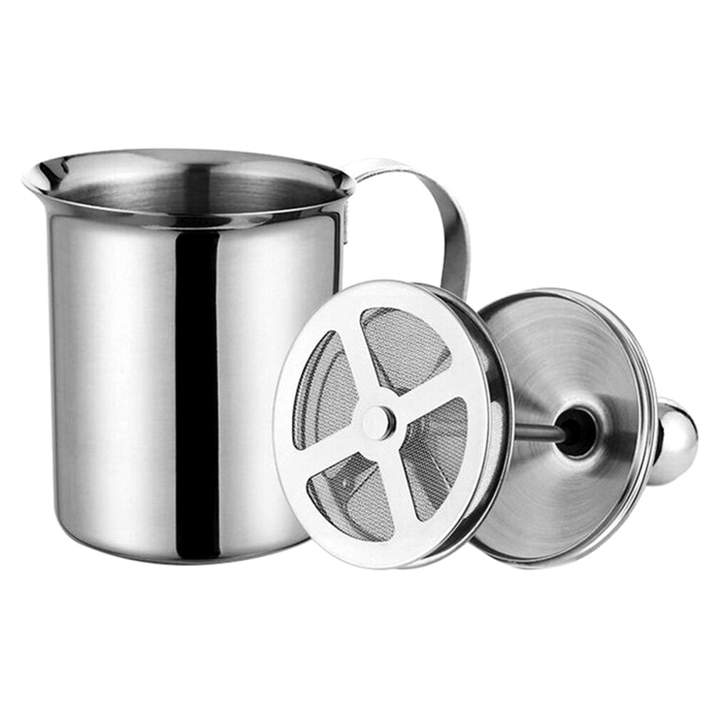 Edelstahl Handgemachte Milchaufschäumer Doppel Mesh Milch Creamer Milch Schaum Maker (800CC)
