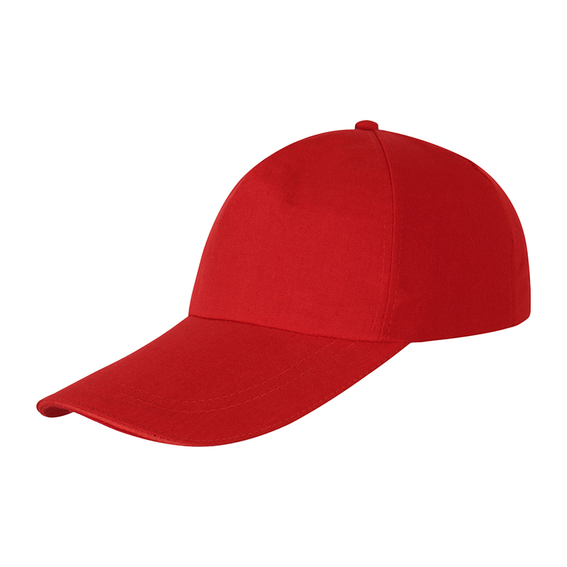 Baseball Cap Voor Mannen En Vrouwen Polyester Hoed Eenvoudige Stijl Effen Kleur Atmosferische Zonneklep Hoed Unisex Adult Baseball cap: Red