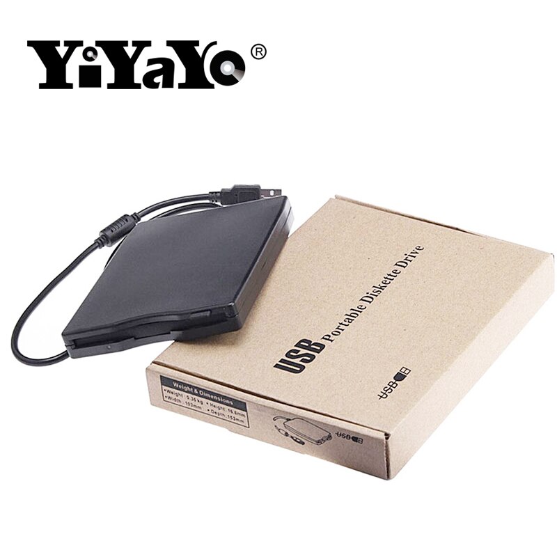 YiYaYo 3.55 Portable USB External Floppy Disk Drive 1.44MB FDD CD Emulators No Extra r Required,Plug and Play