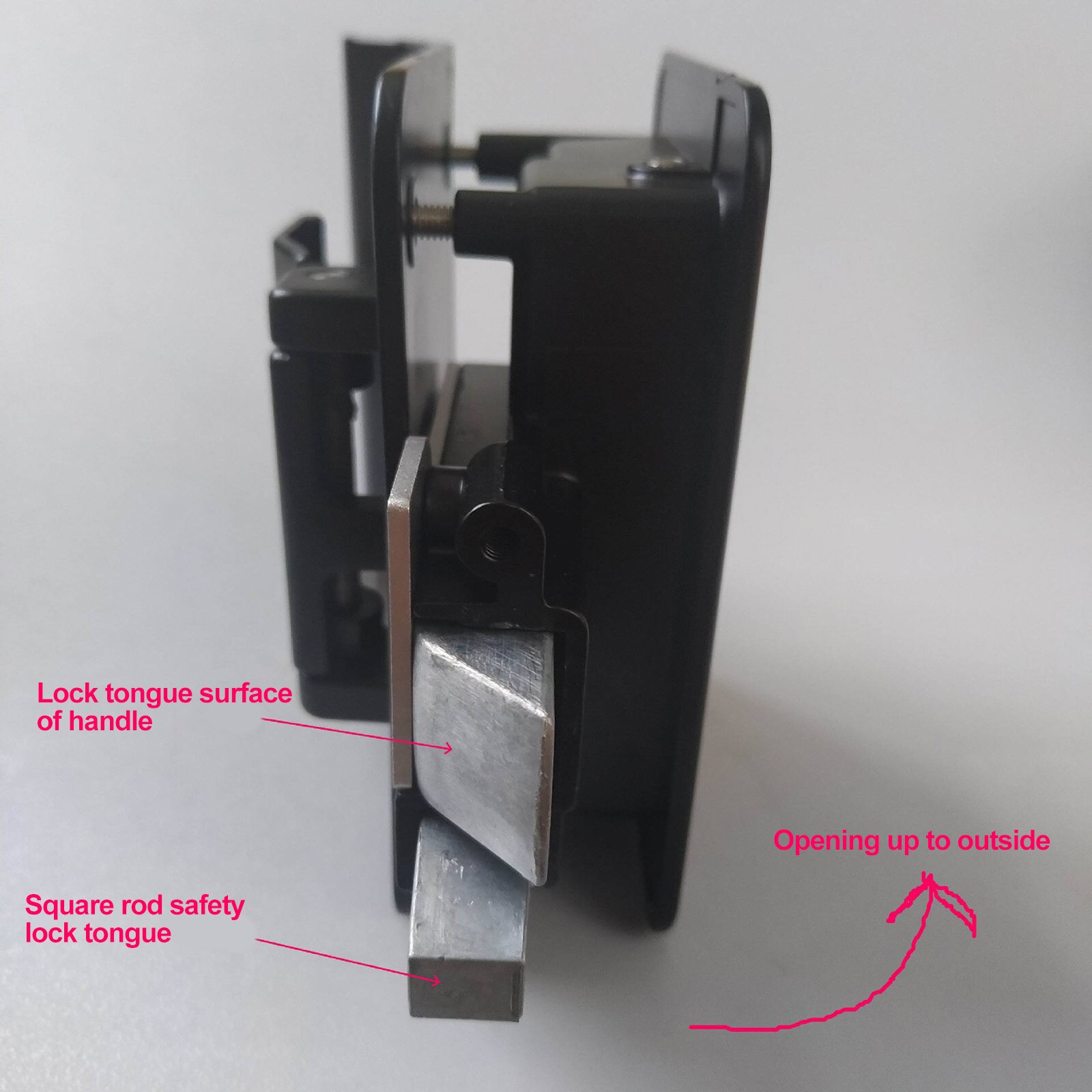 Durable Trailer Entry Access With Screw Trailer Entry Door Lock Metal Frame Protective Function Lock Inside Outside Trailer Door