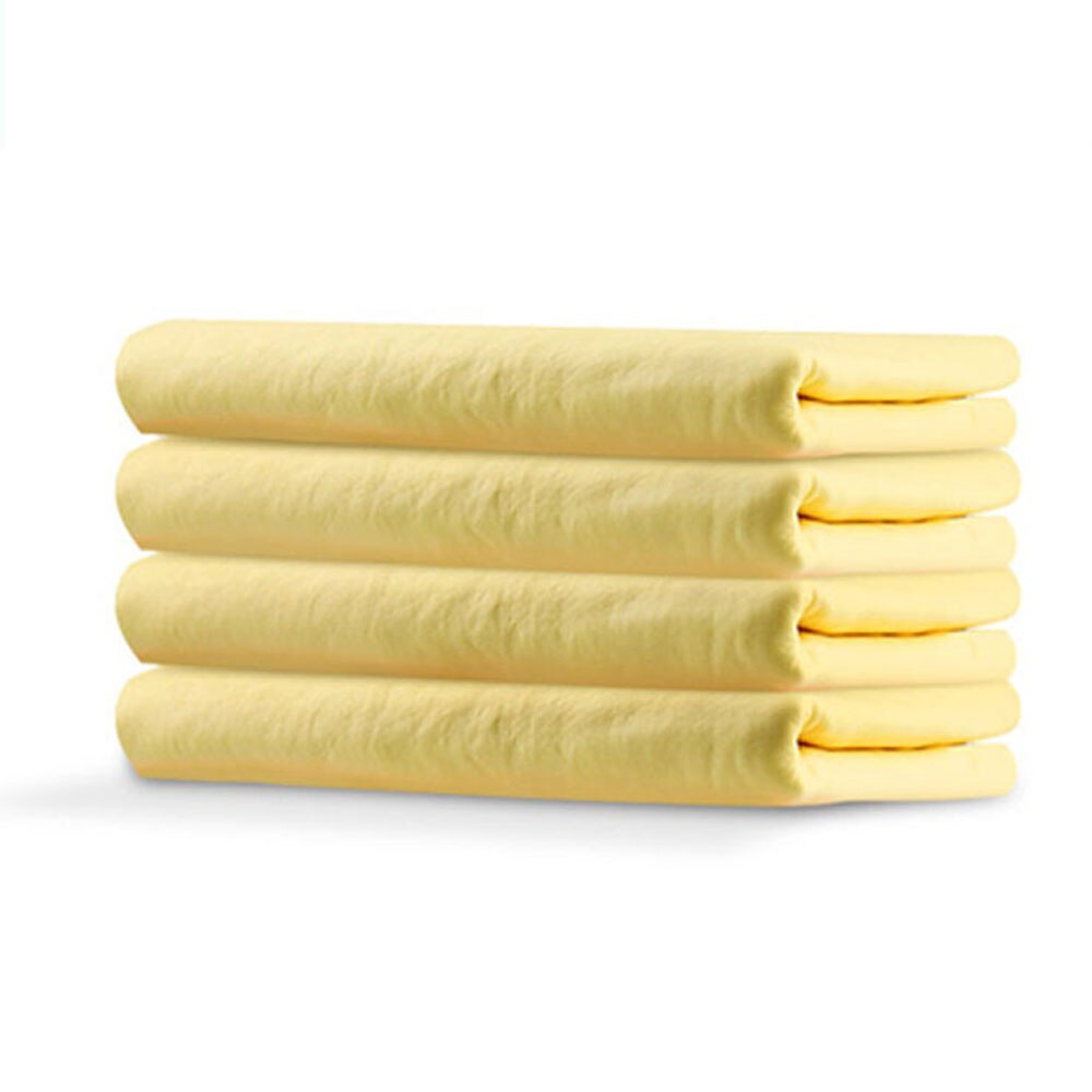 Toalla de baño para mascotas, absorbente, suave, para perros y gatos, PVA, de secado rápido: Yellow / 43x32 cm