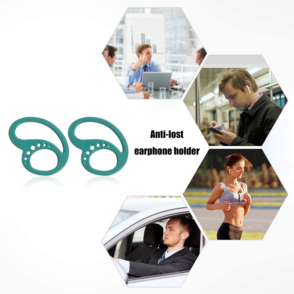 1 Pair Bluetooth Compatible Wireless Earphone Holders Anti Silicone Earbuds Anti Lost Ear Hooks Headphone Holder