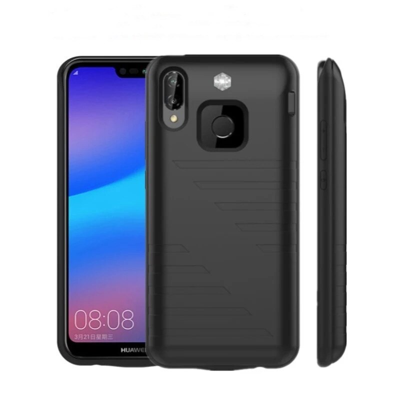 Externe Power Bank Batterij Oplader Gevallen Voor Huawei P20 Lite Batterij Case Draagbare Batterij Opladen Case Voor Huawei P20 Lite