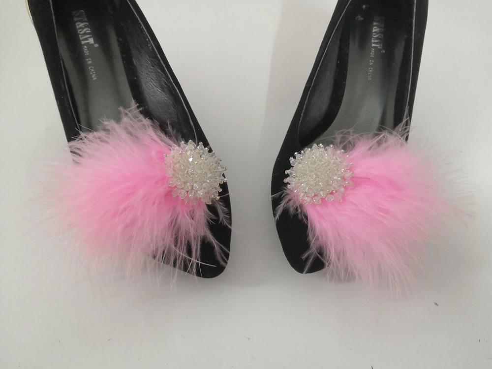 Zapatos de peluche removibles, 1 par, Clip, decoración, embellecedor, # SH2020016