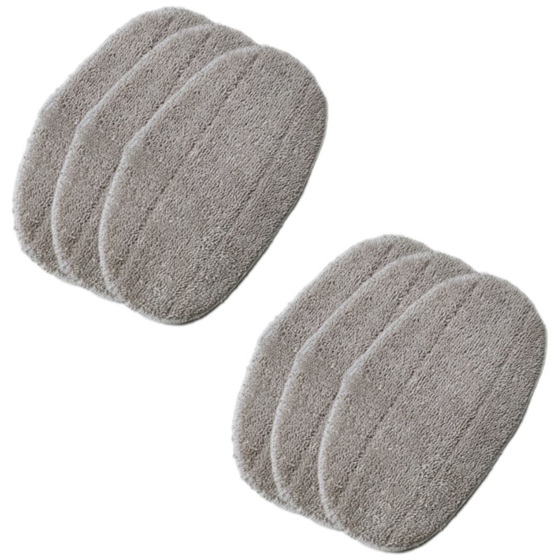 Paño de mopa de vapor, accesorios de cabezal de mopa de microfibra, paño de repuesto para fregona de vapor Leifheit Clean Tenso, 6 piezas: Default Title