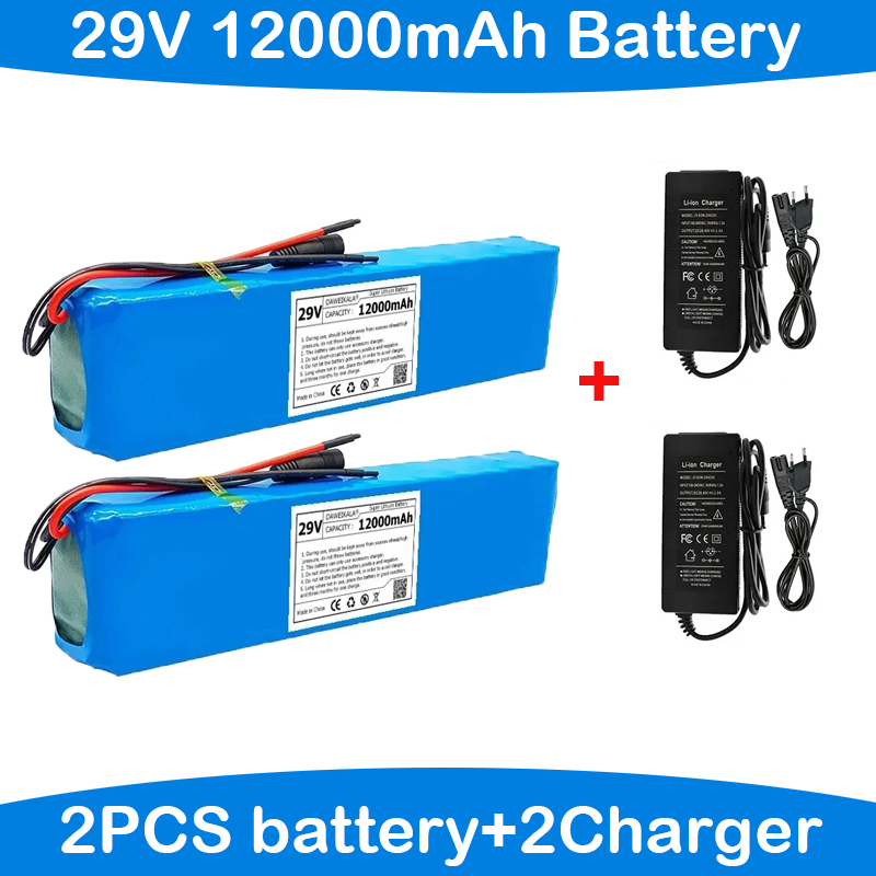 18650 Lithium Battery Pack 29V 7S4P 12Ah Rechargeable Battery Battery 15A BMS+29.4V Charger DIY Production