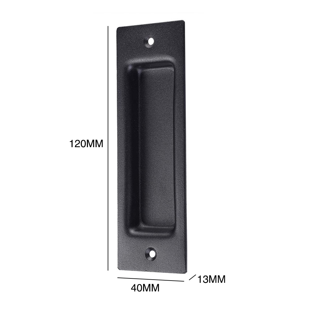 Hardware Gate Sliding Barn Finger Accessories Door Handle Easy Install Rustproof Home Matte Closet Embedded Square Flush Pull