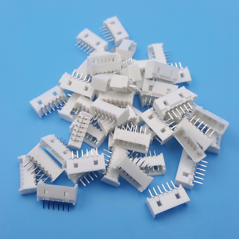 50Sets 6 Pin Single End Micro JST Pitch 1.25mm 15cm 28AWG Wire To Board Connector