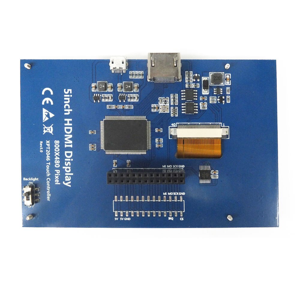 Raspberry Pi 4 modèle B 5 pouces, écran tactile TFT LCD Module + compatible avec Raspberry Pi 4 modèle B/3B +/3B