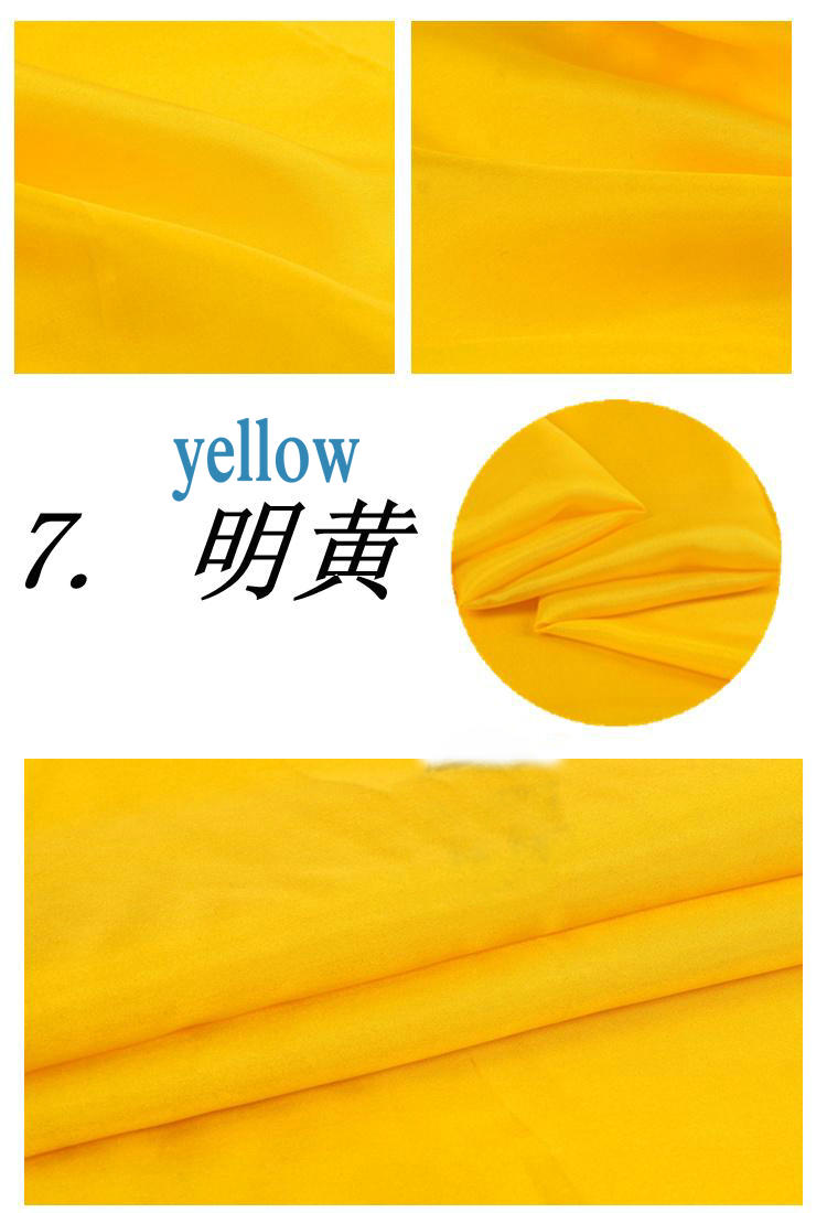100% zijde habutai stof gebruik habotai zijden voering 8 m/m habutai breedte 110 cm H1BS15: 7 yellow
