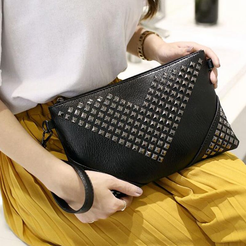 WOMEN LEATHER HANDBAGS Rivet stud crossbody bags female women messenger bags purses and handbags shoulder bag XS-77