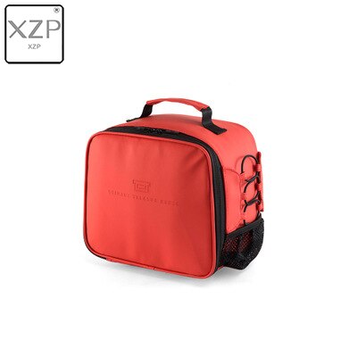 XZP Portable isolé refroidisseur sac à déjeuner Isotherme nourriture thermique sac de pique-nique pour femmes enfants hommes Thermo sac boîte à déjeuner: Rouge