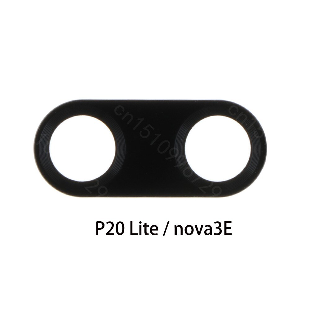 Para Huawei P20 P 20 Pro Nova 3E cristal de la Lente de la cámara trasera cubierta con cinta adhesiva piezas de repuesto