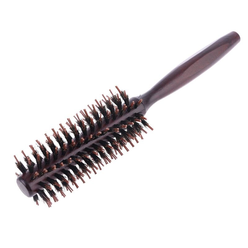 6 typer lige twill hår kam naturlig vildsvin børste rullende børste runde tønde blæser curling diy frisør styling værktøj