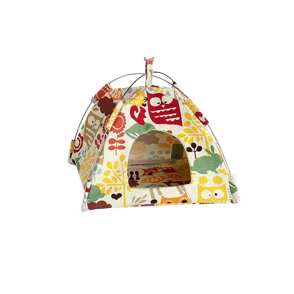 Petite tente pour animaux de compagnie nid d'oiseau Hamster Chinchillas suspendu hamac perroquet tente grand oiseau cages pour perroquets perchoir