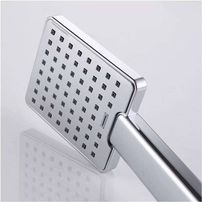 Smesiteli Badkamer Hoge Druk Douchekop Chrome Vierkante Neerslag Handheld Douchekop Water Saving Sproeier