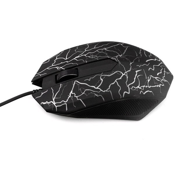 Wired Gaming Mouse 3200DPI LED Optical 3 Buttons 3D USB Pro Gamer Computer Mice For PC Adjustable USB Wired Computer Mouse: black