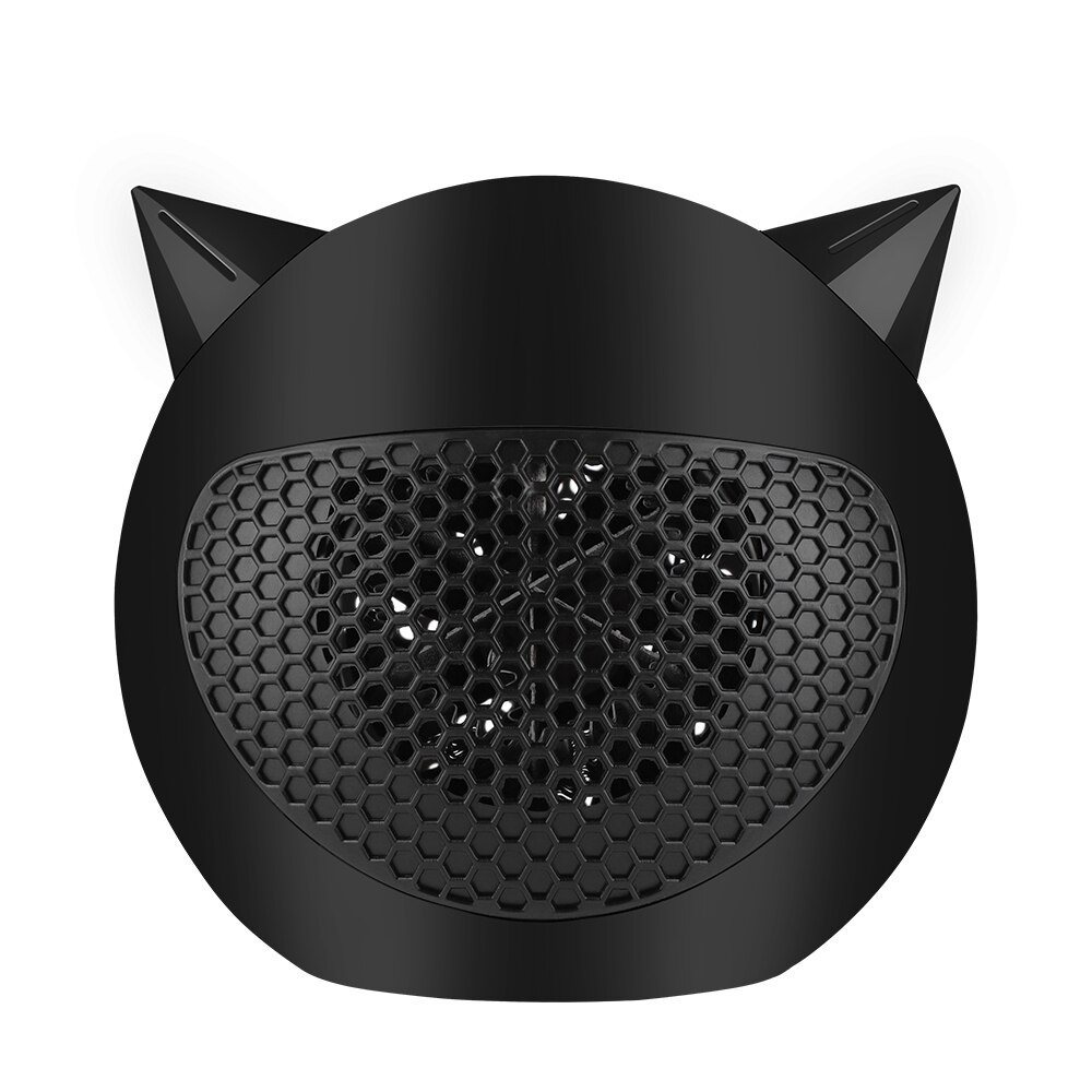 Electric Heater Desktop Heater Little Devil Mini Small Heater Vertical Mute Heater Keep Warm Household Quick Heat Winter: Black / US
