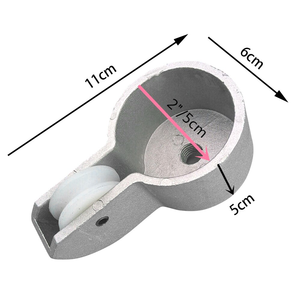 Accesorios, montaje de polea, Hardware estacionario, resistente al óxido, aleación de aluminio, mástil de bandera, decoración para exteriores de camión, para 2 polos, hogar externo
