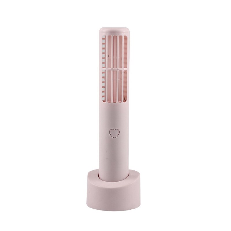 Usb Oplaadbare Draagbare Bladeless Fan Bladloze Ventilator Handheld Mini Luchtkoeler Geen Blad Handy Fan Met 3 Ventilator Snelheid Niveau koeler: pink