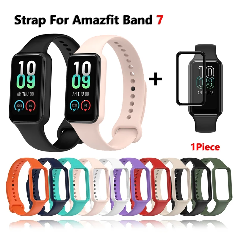 Offizielles Armbinde für Amazfit Band 7, Sport-Handgelenk-Ersatzarmband, weich, für Amazfit Band 7, Sport-Armbinde-Zubehör