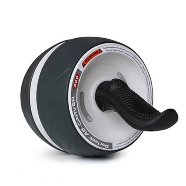 Automatic Rebound Fitness Ab Roller No Noise Abdominal With Mat Workouts Wheels For Home Gym Equipment Exercise Machin: black