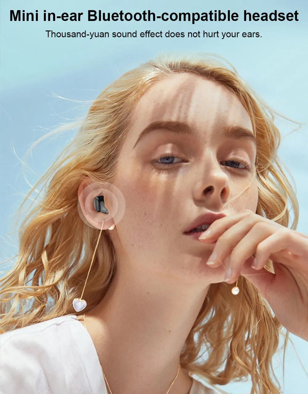 X6 Single-Side Headset Mini Bluetooth Sports Invisible Headset Car Single-Ear In-Ear 5.0 Small Headset