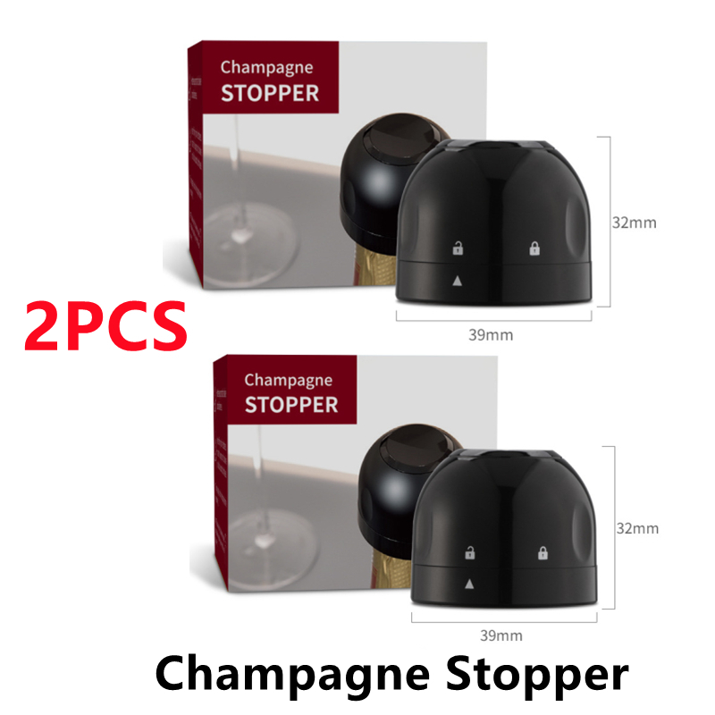 Tapón de silicona sellado para botella de vino tinto, tapón de silicona para conservar la frescura, uds, , 2 tapón para botella de Champagne: Verde claro