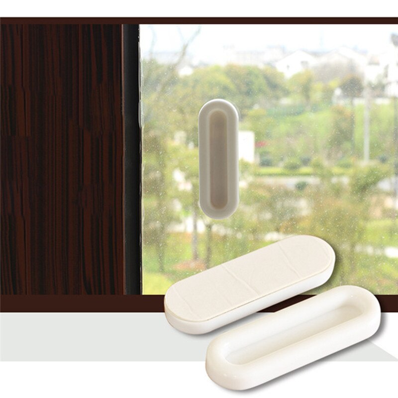 4pc casa creativa pegado puerta manija Simple auxiliar de puerta y ventana de vidrio tira de la manija del cajón del fácil de llevar a