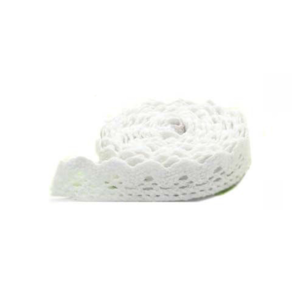 2/5Yards 15mm Width Sewing Fabric Cotton Lace Trim Decoration DIY Decorative Lace Sofa Curtain Bedding Accessories Lace Crafts