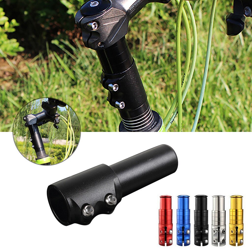 #40 Fiets Stuur Vorkbuis Riser Rise Up Extender Extension Heads Up Zwarte Fiets Adapter Duurzaam Mtb Mountain Fietsen deel