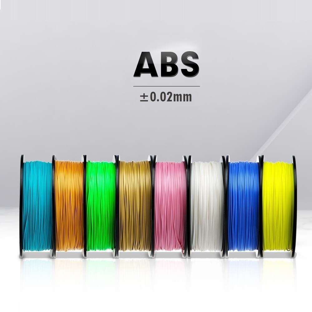 3D Printer ABS Filament 1.75mm For Industry 100% No Bubble Sublimation Blank Black White Grey ABS 3D Filament 1KG