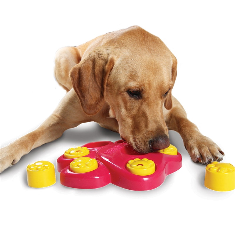 Dog Interactive Games Puzzle Toys Dog Food Puppy Fun IQ Educational Treat Box Slow Feed Bowl Nontoxic Food Plate Dish