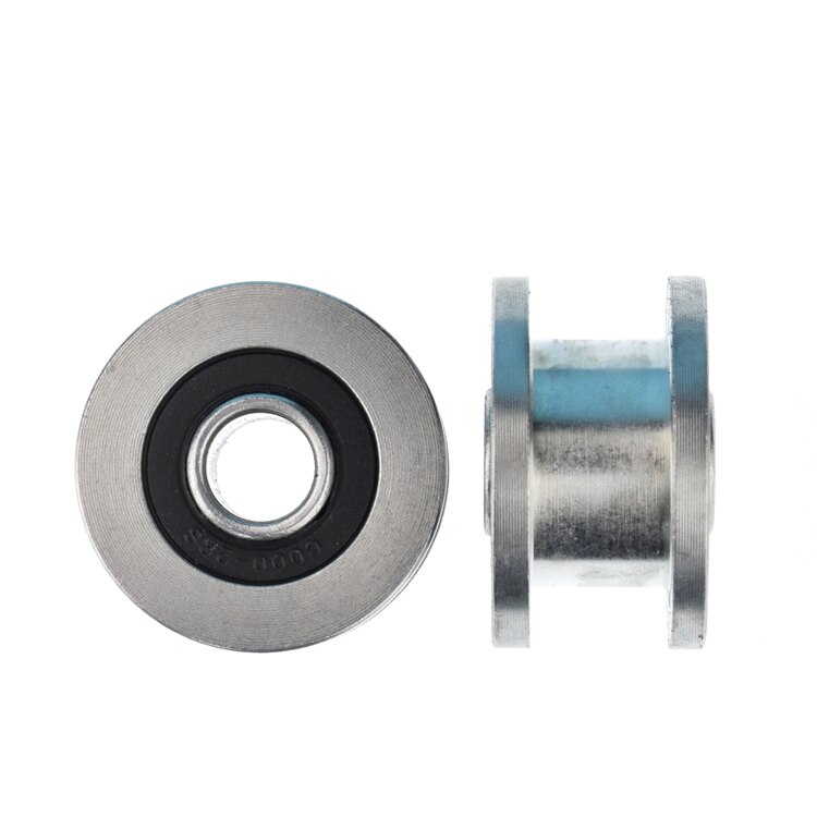 2 Stuks H Groef Genève Wiel Roller Niet-standaard Gegroefde Katrollen Roll Wiel 6000-2RS Lager Wiel Rolling Wheel 10*35*20Mm