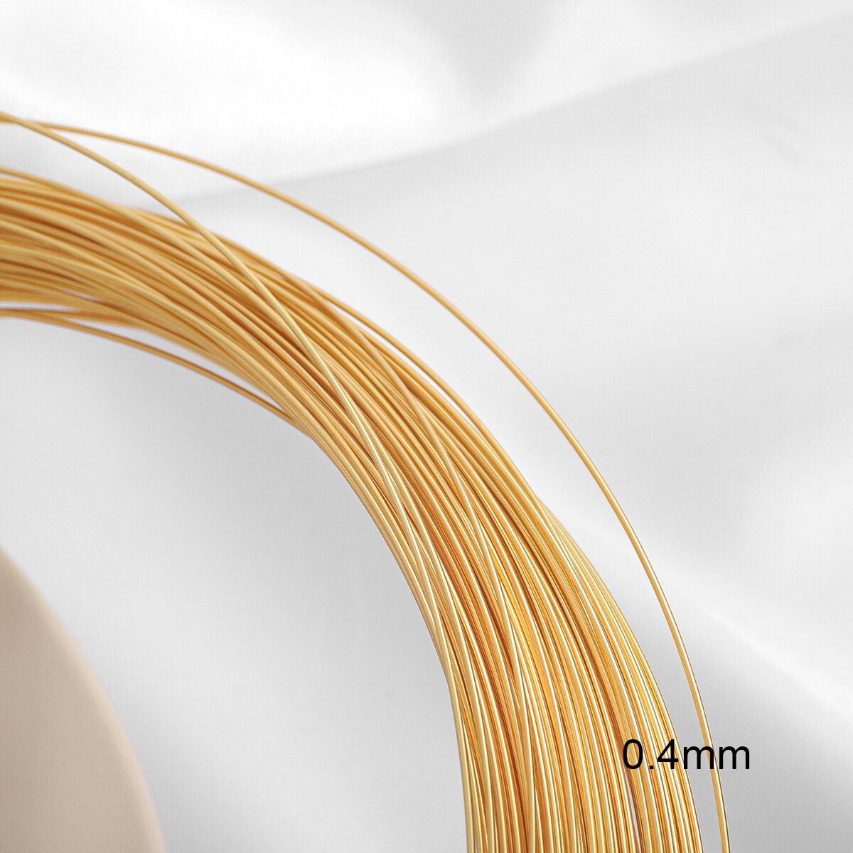 18K Gold 1-5M 0,4-1mm Perlen Stahl Draht Kupfer Draht Für DIY Schmuck Erkenntnisse armreif Armband, Der Zubehör Liefert 065: No.1 0.4mm 1M / 5Meters