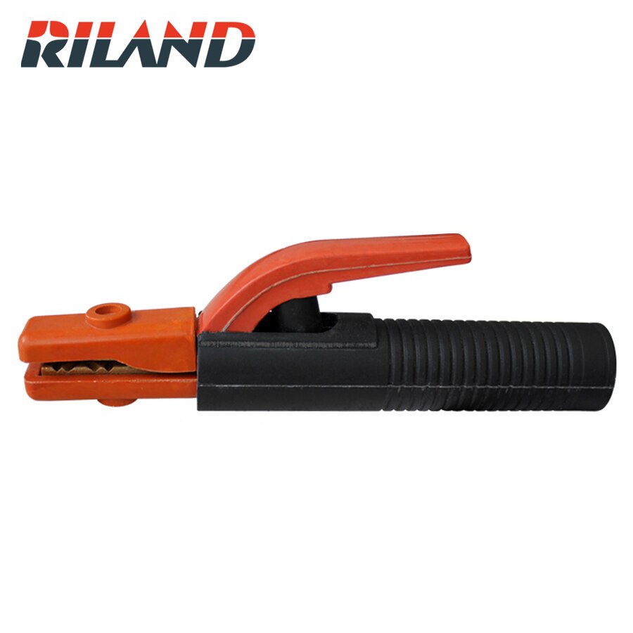 RILAND 300A Electrode Holder 2 Pieces Stick Welding Rod Copper Mini Cable Welding Clamps Stinger Clamp Tool Heat Resistant