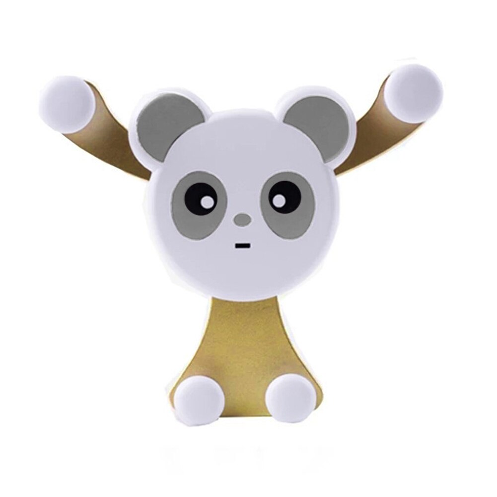 Universal Cute Panda Car Smartphone Stand Holder Car Air Vent Mobile Phone Holder S55: Gold