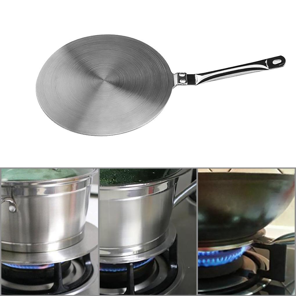 Round Heat Diffuser Plate Home Kitchen Stainless Steel Heat Conductive Diffuser Disc Kitchen Tool