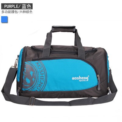 Nylon outdoor sporttas heren dames fitness reistas training dames yoga duffel schoudertas: Blauw